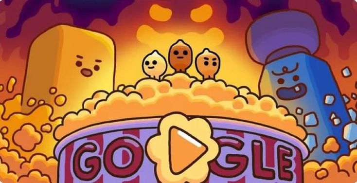 Popcorn Google Doodle
