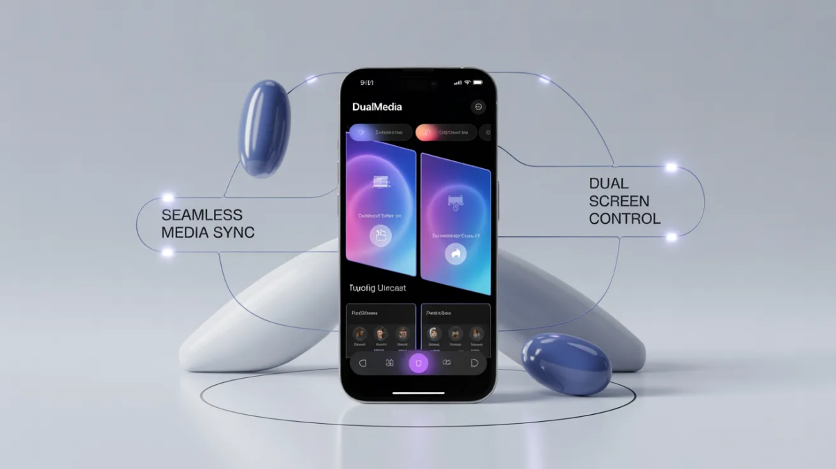 application mobile dualmedia